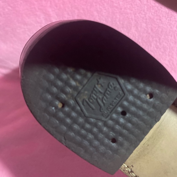 Size 5.5 Rare Vintage Black with red accented threading Tony Lama Cowboy boots - Picture 7 of 12